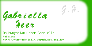 gabriella heer business card